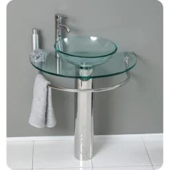 Fresca Attrazione Vessel Sink In Frosted Glass With Stand In Chrome And Frosted Edge Mirror -Master Locks Shop 00c5963c62d1dc84810afb57364ab402 1800x1800