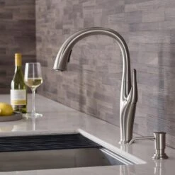 Odell Single-Handle Pull-Down Sprayer Kitchen Faucet With Dual Function Sprayhead In Spot Free Stainless Steel -Master Locks Shop 011bd7d9a95512ce64573b726deef590 1800x1800