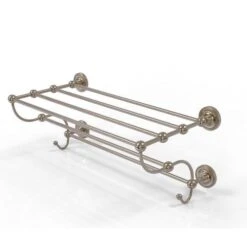 Allied Brass Prestige Regal Collection 36-in Train Rack Towel Shelf In Antique Pewter