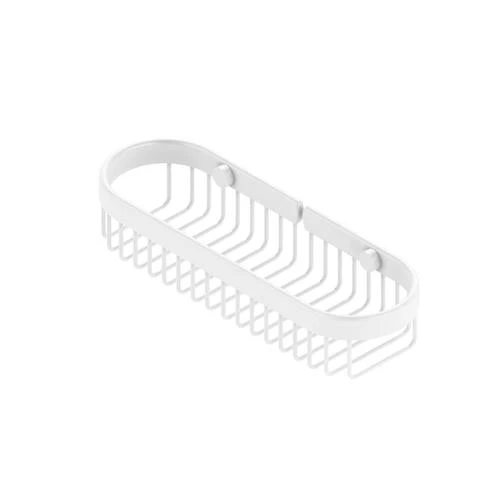 Allied Brass 2.2-in H Screw Mount Solid Brass Matte White Hanging Shower Caddy 3 Allied Brass 2.2-in H Screw Mount Solid Brass Matte White Hanging Shower Caddy