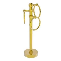 Allied Brass Polished Brass Freestanding Towel Rack
