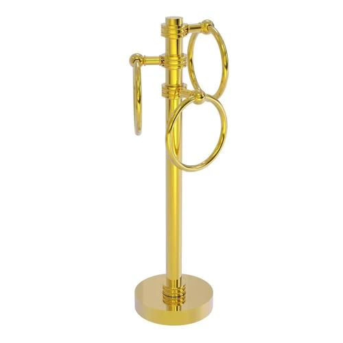 Allied Brass Polished Brass Freestanding Towel Rack 3 Allied Brass Polished Brass Freestanding Towel Rack
