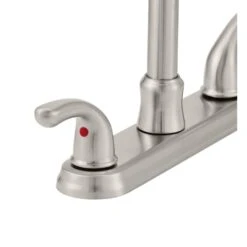 Builders 2-Handle Standard Kitchen Faucet With Sprayer In Stainless Steel -Master Locks Shop 0191ce168cb71c4a1af541c79cfb90da 1800x1800