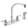Moen M-Bition Chrome 2-Handle Deck Mount High-Arc Handle/Lever Commercial Kitchen Faucet -Master Locks Shop 026508125717xl 1800x1800