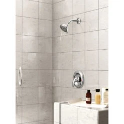 Moen Adler Spot Resist Brushed Nickel 1-Handle Shower Faucet With Valve -Master Locks Shop 026508271711 07700277 1800x1800