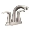 New Lower Price; Moen Graeden Spot Resist Brushed Nickel 2-Handle 4-in Centerset WaterSense Bathroom Sink Faucet With Drain -Master Locks Shop 026508275191 1800x1800