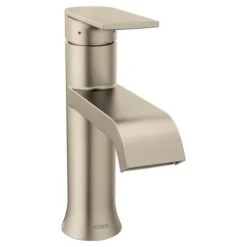 Moen Genta Brushed Nickel 1-handle Single Hole WaterSense Bathroom Sink Faucet With Drain -Master Locks Shop 026508290125xl 1800x1800