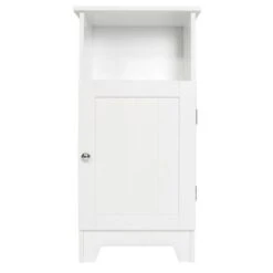 Redmon Contemporary Country Collection 13.38-in W X 27.63-in H X 11.75-in D White MDF Freestanding Linen Cabinet -Master Locks Shop 027061216591xl 1800x1800