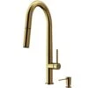 Greenwich Single-Handle Pull-Down Sprayer Kitchen Faucet With Soap Dispenser In Matte Gold -Master Locks Shop 028b500a9c36d568e6654dcf681fd52f 1800x1800