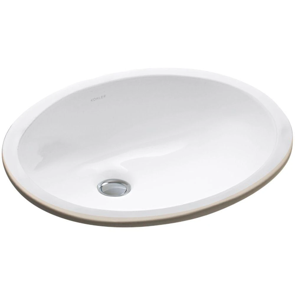 KOHLER Caxton Vitreous China Undermount Bathroom Sink In White With Overflow Drain 3 KOHLER Caxton Vitreous China Undermount Bathroom Sink In White With Overflow Drain