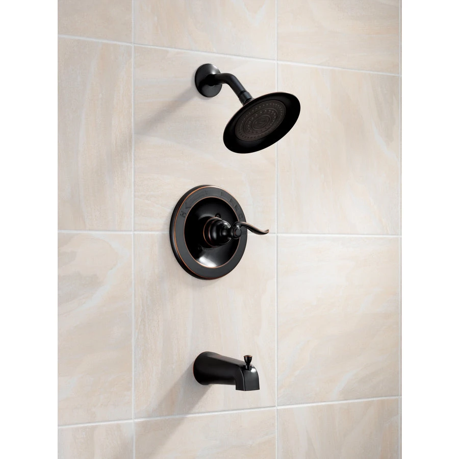 Delta Windemere Oil Rubbed Bronze 1-Handle Bathtub And Shower Faucet 7 Delta Windemere Oil Rubbed Bronze 1-Handle Bathtub And Shower Faucet - Image 5