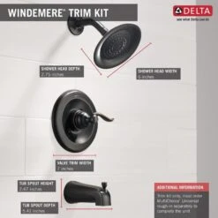 Delta Windemere Oil Rubbed Bronze 1-Handle Bathtub And Shower Faucet 19 Delta Windemere Oil Rubbed Bronze 1-Handle Bathtub And Shower Faucet -Master Locks Shop 034449624244 12169191 1800x1800