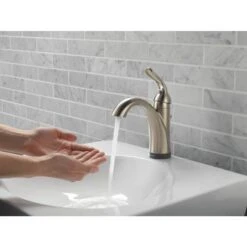 Delta Lahara Touch2Oxt Stainless 1-handle Single Hole/4-in Centerset WaterSense Bathroom Sink Faucet With Drain 16 Delta Lahara Touch2Oxt Stainless 1-handle Single Hole/4-in Centerset WaterSense Bathroom Sink Faucet With Drain -Master Locks Shop 034449643153 04873646 1800x1800