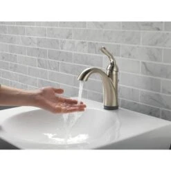 Delta Lahara Touch2Oxt Stainless 1-handle Single Hole/4-in Centerset WaterSense Bathroom Sink Faucet With Drain 23 Delta Lahara Touch2Oxt Stainless 1-handle Single Hole/4-in Centerset WaterSense Bathroom Sink Faucet With Drain -Master Locks Shop 034449643153 12171404 1800x1800