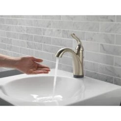 Delta Lahara Touch2Oxt Stainless 1-handle Single Hole/4-in Centerset WaterSense Bathroom Sink Faucet With Drain 20 Delta Lahara Touch2Oxt Stainless 1-handle Single Hole/4-in Centerset WaterSense Bathroom Sink Faucet With Drain -Master Locks Shop 034449643153 12171408 1800x1800