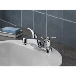 Peerless Choice Oil Rubbed Bronze 2-handle 4-in Centerset WaterSense Bathroom Sink Faucet With Drain -Master Locks Shop 034449652605 12170754 1800x1800