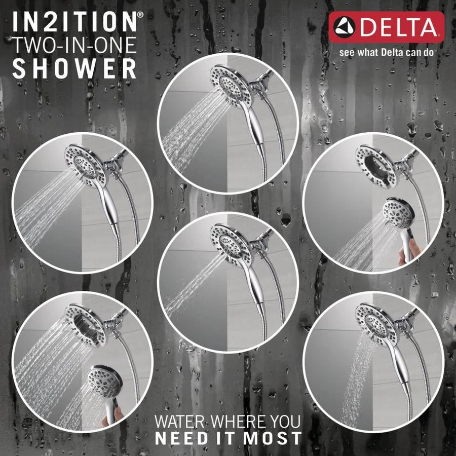 Delta Linden Chrome 1-Handle Shower Faucet 4 Delta Linden Chrome 1-Handle Shower Faucet - Image 2