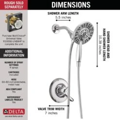 Delta Linden Chrome 1-Handle Shower Faucet 19 Delta Linden Chrome 1-Handle Shower Faucet -Master Locks Shop 034449655750 05478153 1800x1800