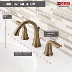 Delta Lahara Champagne Bronze 2-handle Widespread WaterSense Bathroom Sink Faucet With Drain 10 Delta Lahara Champagne Bronze 2-handle Widespread WaterSense Bathroom Sink Faucet With Drain -Master Locks Shop 034449658614 05430005 1800x1800