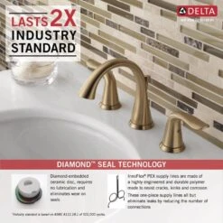 Delta Lahara Champagne Bronze 2-handle Widespread WaterSense Bathroom Sink Faucet With Drain 11 Delta Lahara Champagne Bronze 2-handle Widespread WaterSense Bathroom Sink Faucet With Drain -Master Locks Shop 034449658614 08611821 1800x1800
