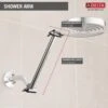 Delta 0.5-in Chrome Universal Shower Arm Mount 1 Delta 0.5-in Chrome Universal Shower Arm Mount -Master Locks Shop 034449671804 12167376 1800x1800