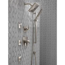 Delta Universal Showering Components Stainless 5-Spray Handheld Shower 1.75-GPM (6.6-LPM) -Master Locks Shop 034449719780 12171376 1800x1800