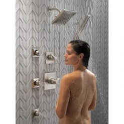 Delta Universal Showering Components Stainless 5-Spray Handheld Shower 1.75-GPM (6.6-LPM) -Master Locks Shop 034449719780 12171379 1800x1800