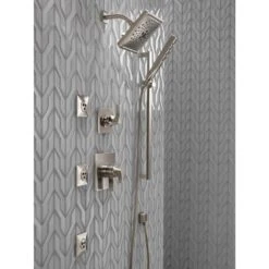 Delta Universal Showering Components Stainless 5-Spray Handheld Shower 1.75-GPM (6.6-LPM) -Master Locks Shop 034449719780 12171387 1800x1800