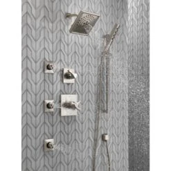 Delta Universal Showering Components Stainless 5-Spray Handheld Shower 1.75-GPM (6.6-LPM) -Master Locks Shop 034449719780 12171388 1800x1800