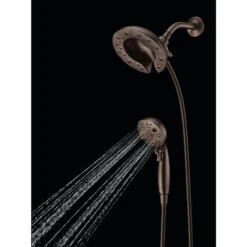 Delta In2ition W/H2Okinetic Venetian Bronze 5-Spray Dual Shower Head 1.75-GPM (6.6-LPM) -Master Locks Shop 034449779661 05249095 1800x1800