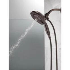 Delta In2ition W/H2Okinetic Venetian Bronze 5-Spray Dual Shower Head 1.75-GPM (6.6-LPM) -Master Locks Shop 034449779661 12315126 1800x1800