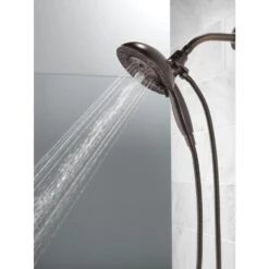 Delta In2ition W/H2Okinetic Venetian Bronze 5-Spray Dual Shower Head 1.75-GPM (6.6-LPM) -Master Locks Shop 034449779661 12315130 1800x1800