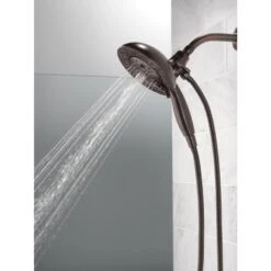Delta In2ition W/H2Okinetic Venetian Bronze 5-Spray Dual Shower Head 1.75-GPM (6.6-LPM) -Master Locks Shop 034449779661 12315133 1800x1800