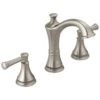 Delta Valdosta Spotshield Brushed Nickel 2-Handle Widespread WaterSense Bathroom Sink Faucet With Drain -Master Locks Shop 034449826075 1800x1800