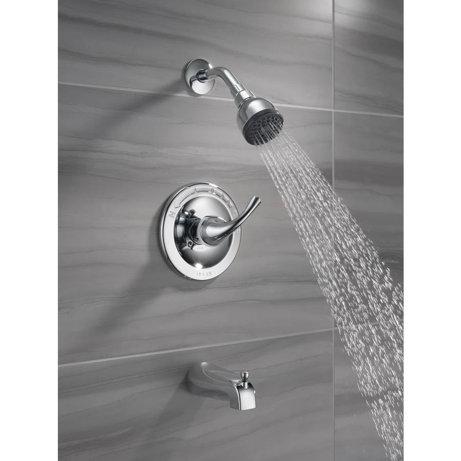 Delta Foundations Chrome 1-Handle Bathtub And Shower Faucet With Valve 3 Delta Foundations Chrome 1-Handle Bathtub And Shower Faucet With Valve