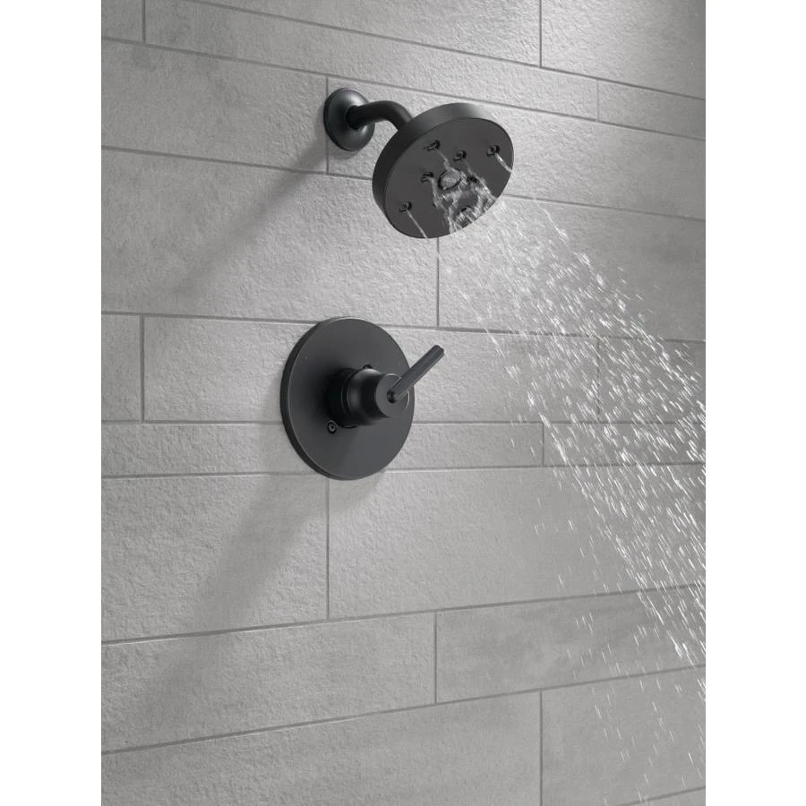 Delta Trinsic Matte Black 1-Handle Shower Faucet 3 Delta Trinsic Matte Black 1-Handle Shower Faucet