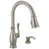 Delta Zalia Spotshield Stainless 1-Handle Deck Mount Pull-Down Handle/Lever Residential Kitchen Faucet (Deck Plate Included) -Master Locks Shop 034449862349 1800x1800