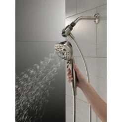 Delta Universal Showering Components Brushed Nickel 6-Spray Handheld Shower 1.75-GPM (6.6-LPM)