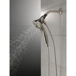 Delta Universal Showering Components Brushed Nickel 6-Spray Handheld Shower 1.75-GPM (6.6-LPM) -Master Locks Shop 034449864336 10611940 1800x1800