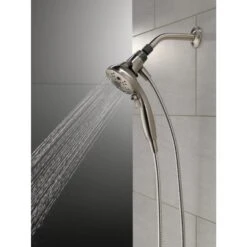 Delta Universal Showering Components Brushed Nickel 6-Spray Handheld Shower 1.75-GPM (6.6-LPM) -Master Locks Shop 034449864336 10611941 1800x1800