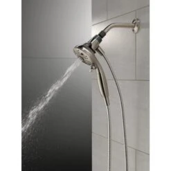 Delta Universal Showering Components Brushed Nickel 6-Spray Handheld Shower 1.75-GPM (6.6-LPM) -Master Locks Shop 034449864336 10611943 1800x1800