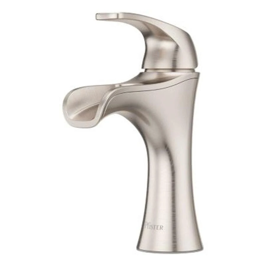 Pfister Jaida Brushed Nickel 1-handle Single Hole/4-in Centerset WaterSense Bathroom Sink Faucet With Drain 8 Pfister Jaida Brushed Nickel 1-handle Single Hole/4-in Centerset WaterSense Bathroom Sink Faucet With Drain - Image 6