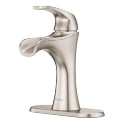 Pfister Jaida Brushed Nickel 1-handle Single Hole/4-in Centerset WaterSense Bathroom Sink Faucet With Drain 29 Pfister Jaida Brushed Nickel 1-handle Single Hole/4-in Centerset WaterSense Bathroom Sink Faucet With Drain -Master Locks Shop 038877604090 16801829 1800x1800