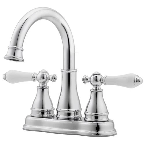 Pfister Sonterra Polished Chrome 2-handle 4-in Centerset WaterSense Bathroom Sink Faucet With Drain 6 Pfister Sonterra Polished Chrome 2-handle 4-in Centerset WaterSense Bathroom Sink Faucet With Drain - Image 4