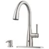 Pfister Raya Spot Defense Stainless Steel 1-Handle Deck Mount Pull-Down Touchless Residential Kitchen Faucet (Deck Plate Included) -Master Locks Shop 038877627747 1800x1800