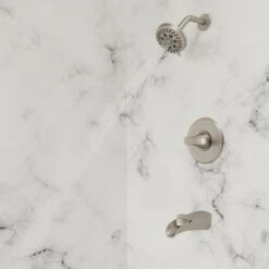 Pfister Jaida Spot Defense Brushed Nickel 1-handle Bathtub And Shower Faucet With Valve -Master Locks Shop 038877637579 09999569 1800x1800