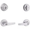 Kwikset Delta Satin Chrome Single-Cylinder Deadbolt Universal Keyed Entry Door Handle Combo Pack (1 Handle And 1 Deadbolt) 1 Kwikset Delta Satin Chrome Single-Cylinder Deadbolt Universal Keyed Entry Door Handle Combo Pack (1 Handle And 1 Deadbolt) -Master Locks Shop 042049505931 1800x1800