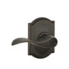 Schlage F51 Accent/Camelot Accent Aged Bronze Reversible Keyed Entry Door Handle -Master Locks Shop 043156334964 1800x1800