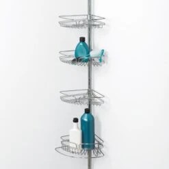 Zenith 97-in H Steel Chrome Tension Pole Freestanding Shower Caddy 10 Zenith 97-in H Steel Chrome Tension Pole Freestanding Shower Caddy -Master Locks Shop 043197133120 16801207 1800x1800