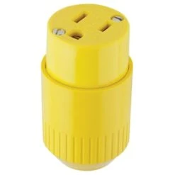 Hubbell 15-Amp-Volt Yellow 3-Wire Grounding Connector